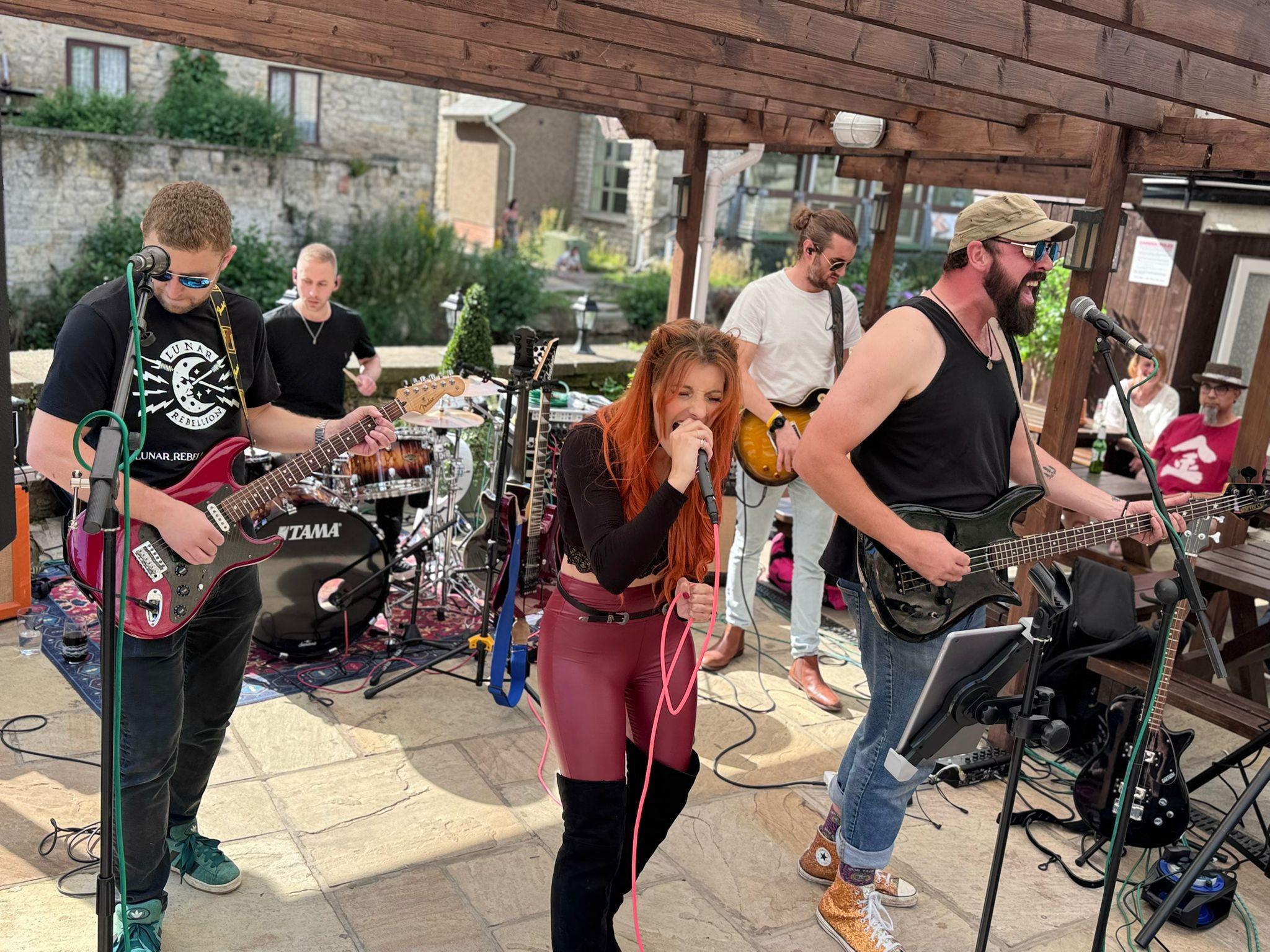 Lunar Rebellion performing live